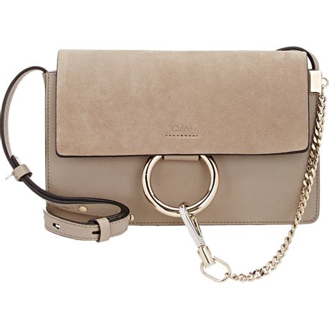 chloe faye small grey|Chloe Faye Small Shoulder Bag .